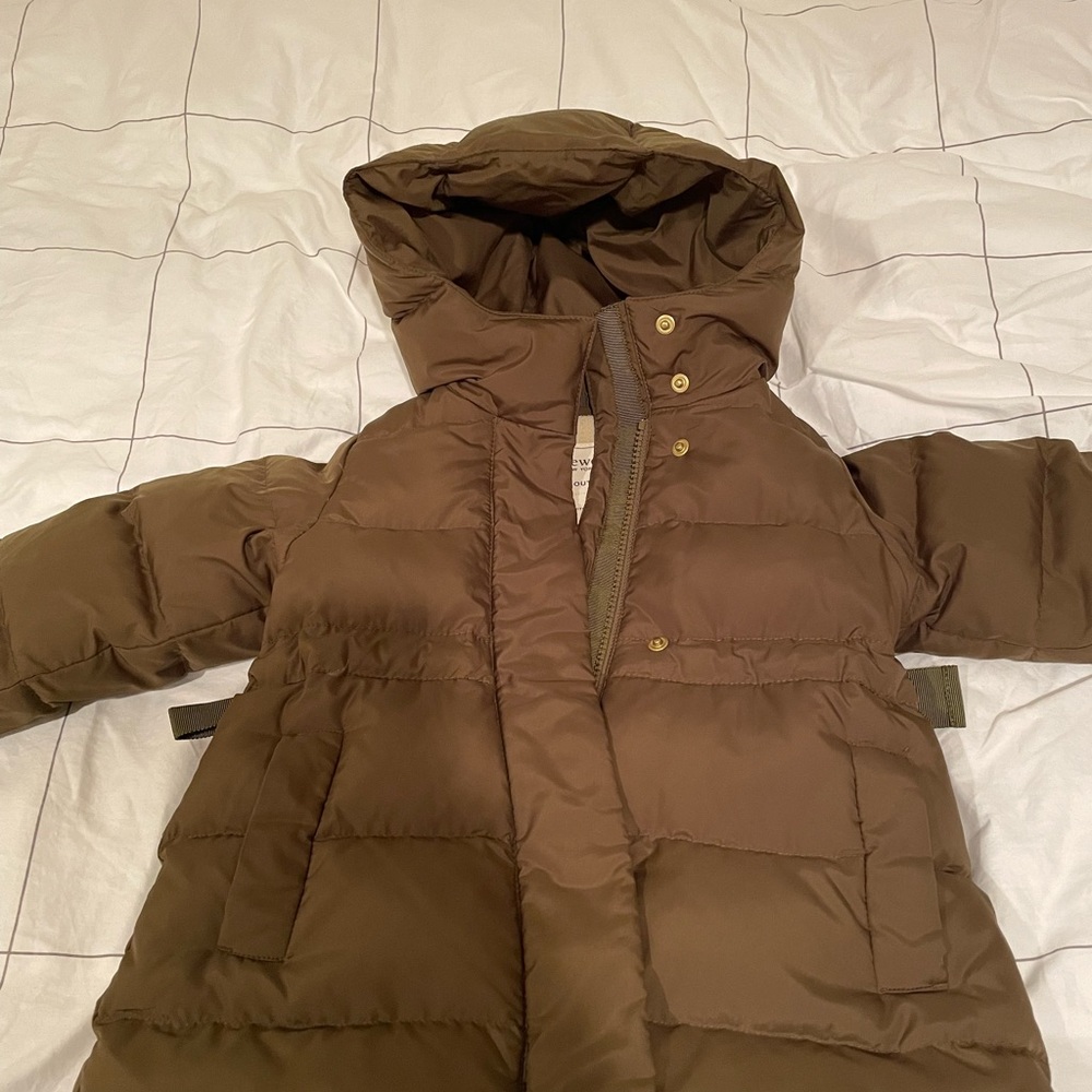 Crewcuts 2T toddler girl olive puffer